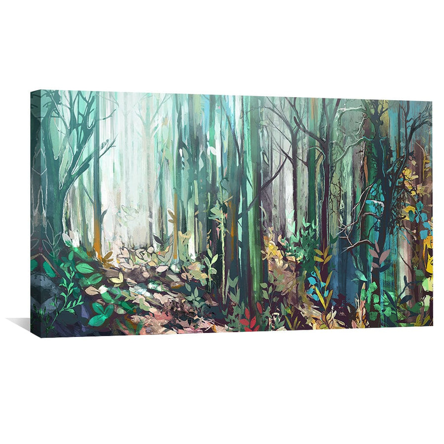Lush Wilderness Canvas Art Clock Canvas