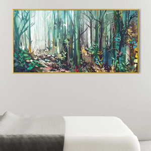 Lush Wilderness Canvas Art Clock Canvas