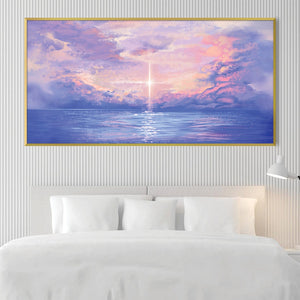 Lustre Beyond the Sea Canvas Art Clock Canvas