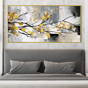 Lustrous Stems Canvas Art Clock Canvas