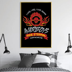 Madmax 002 Canvas Art Clock Canvas