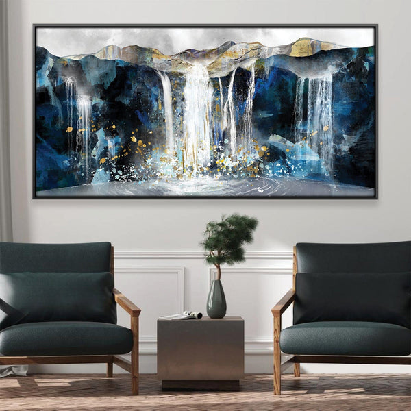 Majestic Falls Canvas Art 50 x 25cm / Framed Prints Clock Canvas