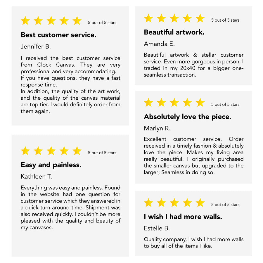 Majestic Falls Canvas Art Clock Canvas