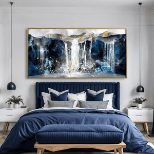 Majestic Falls Canvas Art Clock Canvas