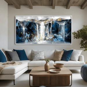 Majestic Falls Canvas Art Clock Canvas