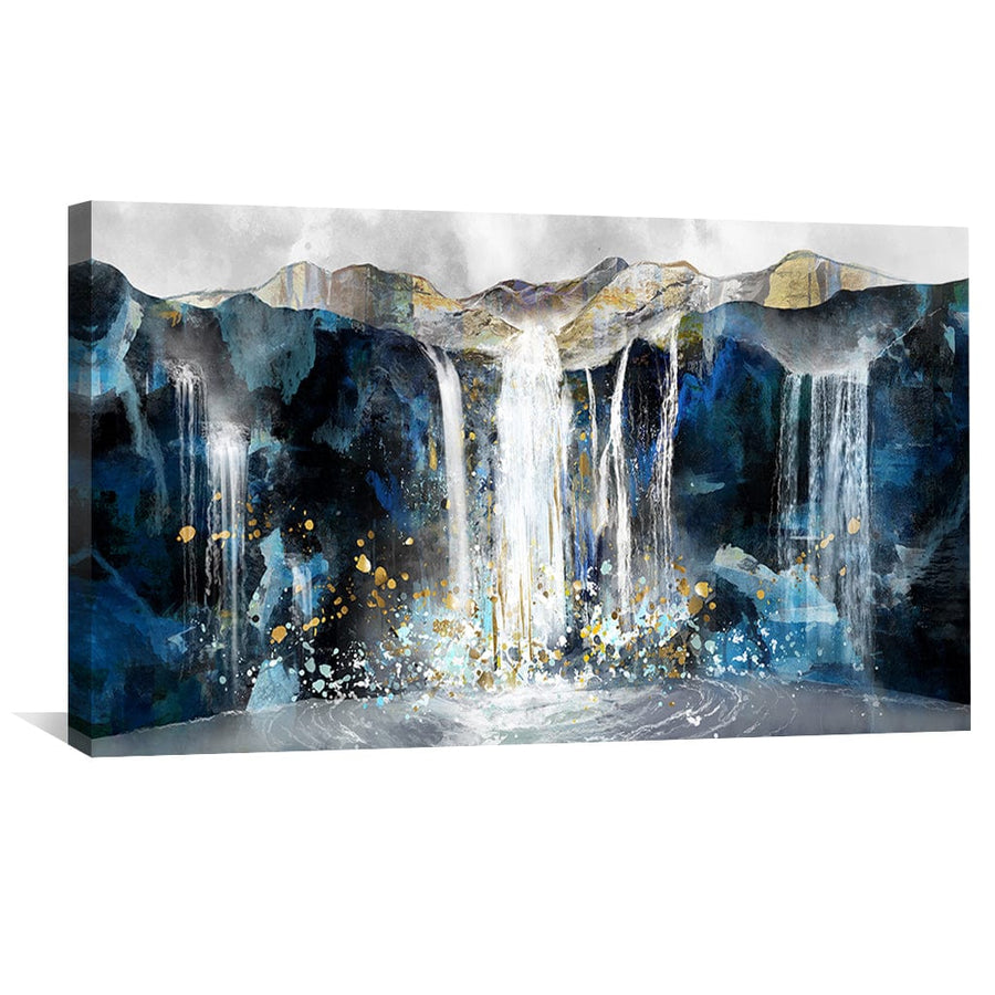 Majestic Falls Canvas Art Clock Canvas
