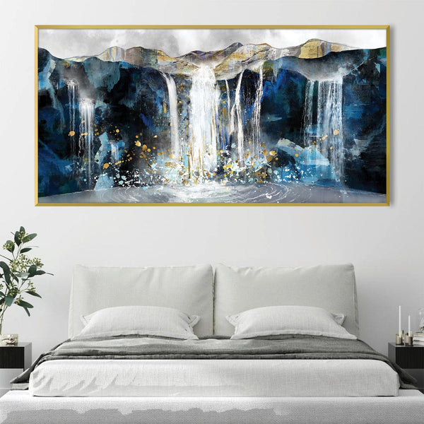 Majestic Falls Canvas Art Clock Canvas