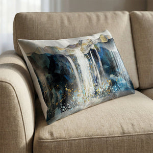 Majestic Falls Cushion Cushion 13 x 19in Clock Canvas