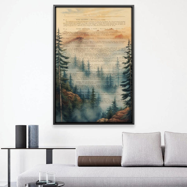 Majestic Mountains Canvas Art Clock Canvas