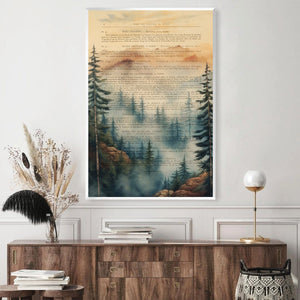 Majestic Mountains Canvas Art Clock Canvas