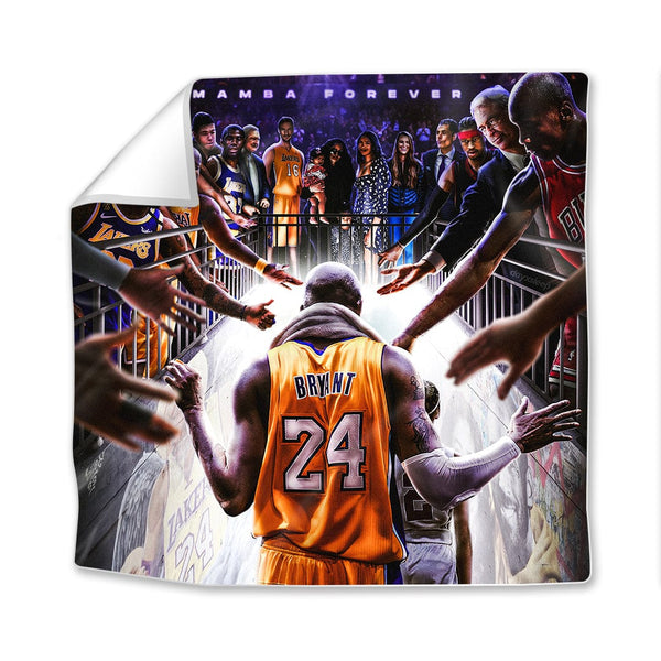 Mamba Out Easy Build Frame Art Fabric Print Only / 24 x 24in Clock Canvas