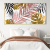 Marble Foilage Canvas Art Clock Canvas