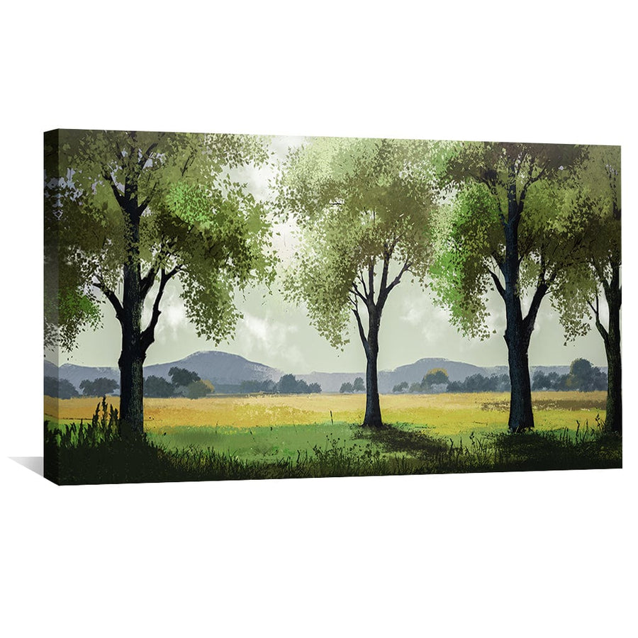 Meadow Breath Canvas Art Clock Canvas