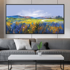 Meadow Breeze Canvas Art 20 x 10in / Canvas Clock Canvas