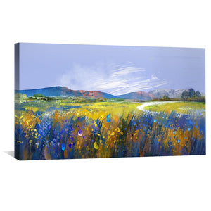 Meadow Breeze Canvas Art Clock Canvas