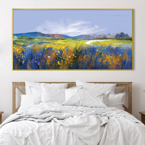 Meadow Breeze Canvas Art Clock Canvas