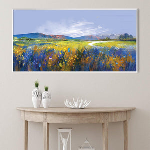 Meadow Breeze Canvas Art Clock Canvas