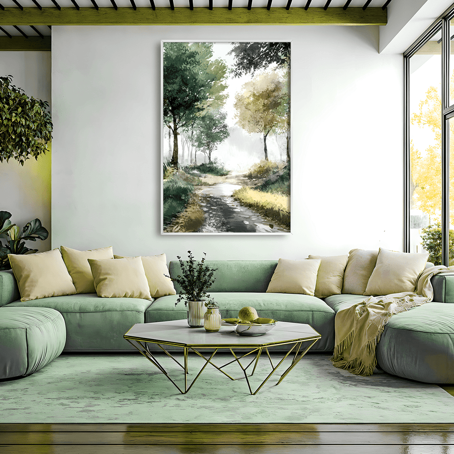 Meadow Entrance Canvas Art Clock Canvas