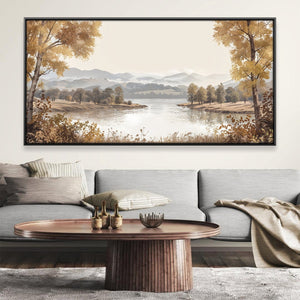 Meadow Mirror Canvas Art 20 x 10in / Canvas Clock Canvas