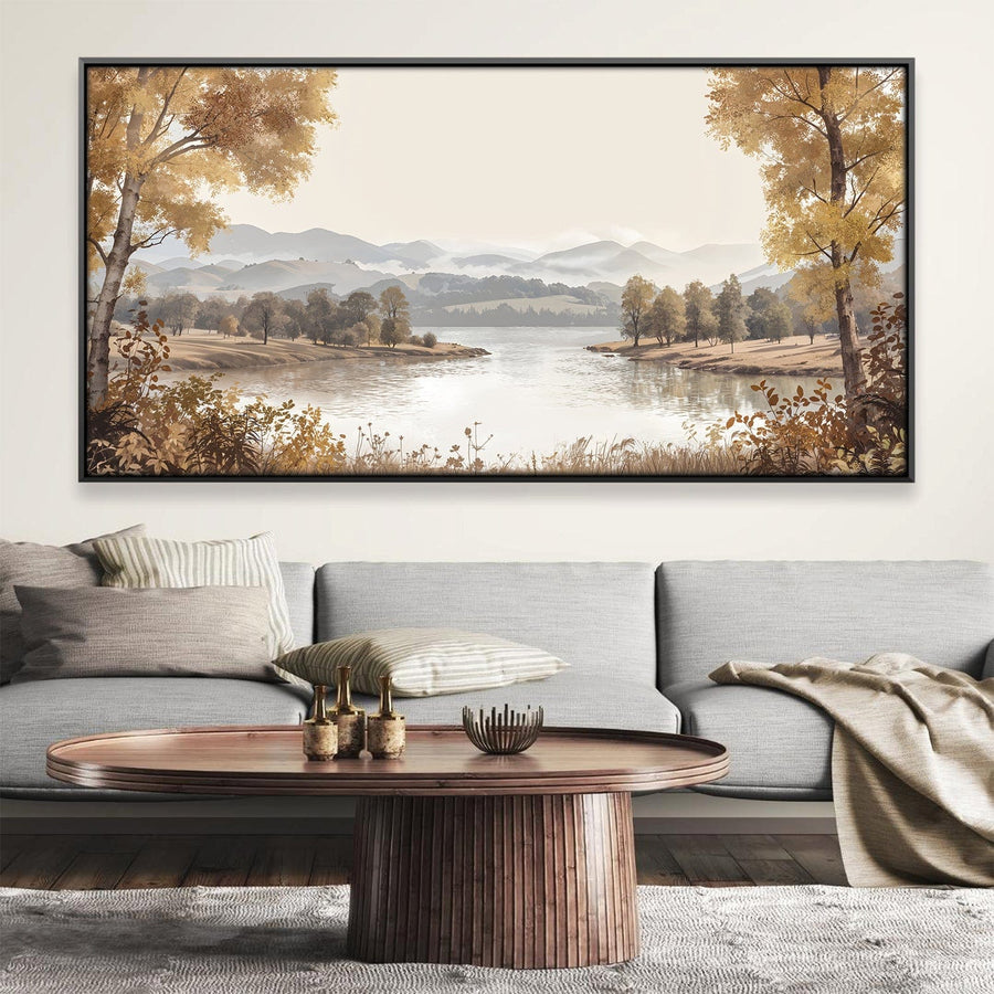 Meadow Mirror Canvas Art 20 x 10in / Canvas Clock Canvas