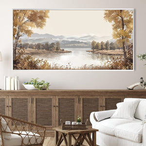Meadow Mirror Canvas Art Clock Canvas
