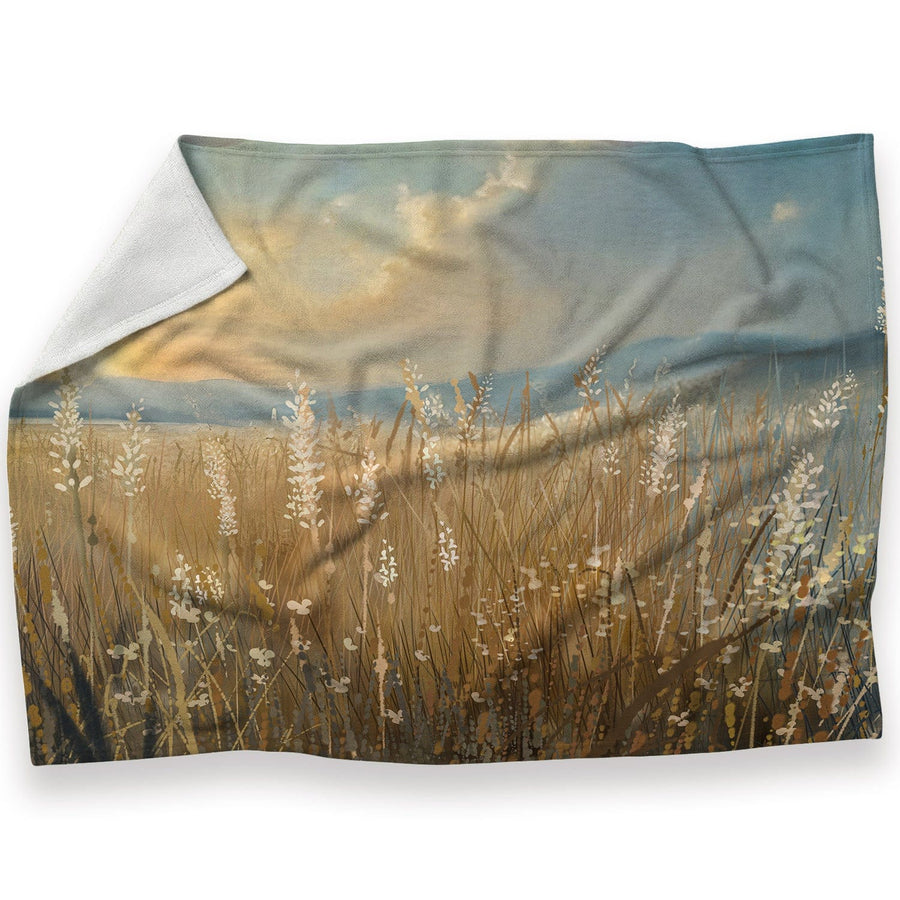 Meadow Murmurs Blanket Blanket 30 x 40in Clock Canvas