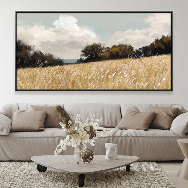 Meadow's Edge Canvas Art 20 x 10in / Canvas Clock Canvas