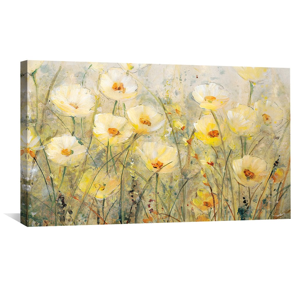 Meadow Warmth Canvas Art Clock Canvas