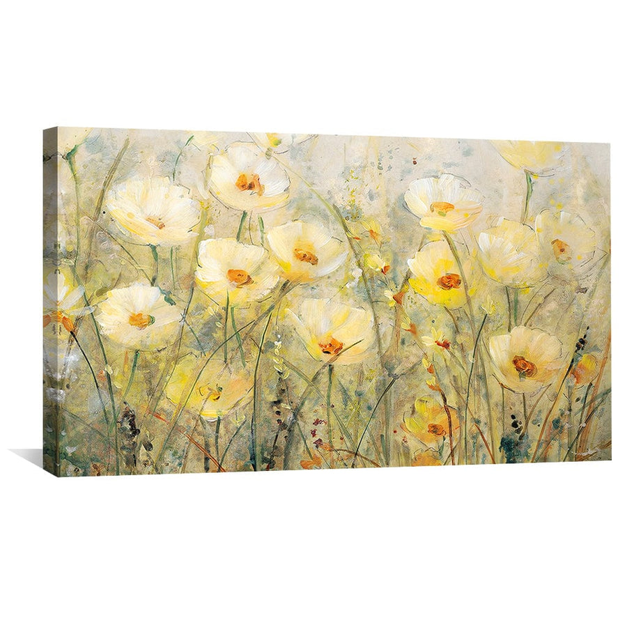 Meadow Warmth Canvas Art Clock Canvas
