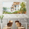Meadowside Cottage Canvas Art Clock Canvas