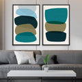 Meditation Stones Canvas Art Clock Canvas