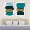 Meditation Stones Canvas Art Clock Canvas