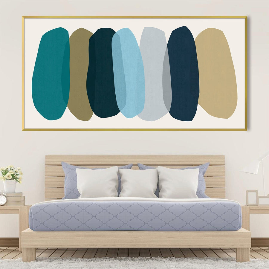 Meditation Stones Landscape Canvas Art Clock Canvas
