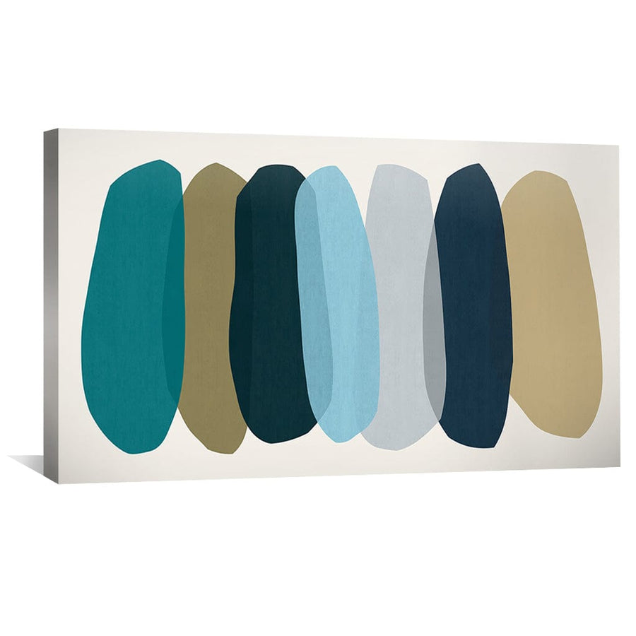 Meditation Stones Landscape Canvas Art Clock Canvas