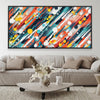Melodic Abstraction Canvas Art Clock Canvas