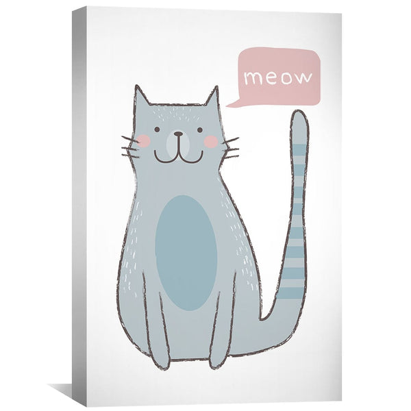 Meow Moments Canvas Art Clock Canvas