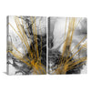 Metamorphic Dreamscape Canvas Art Set of 2 / 30 x 45cm / Unframed Canvas Print Clock Canvas