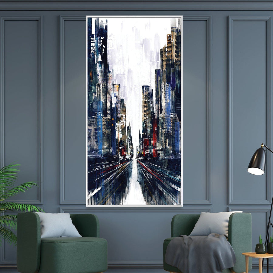 Metropolitan Pulse Canvas Art Clock Canvas