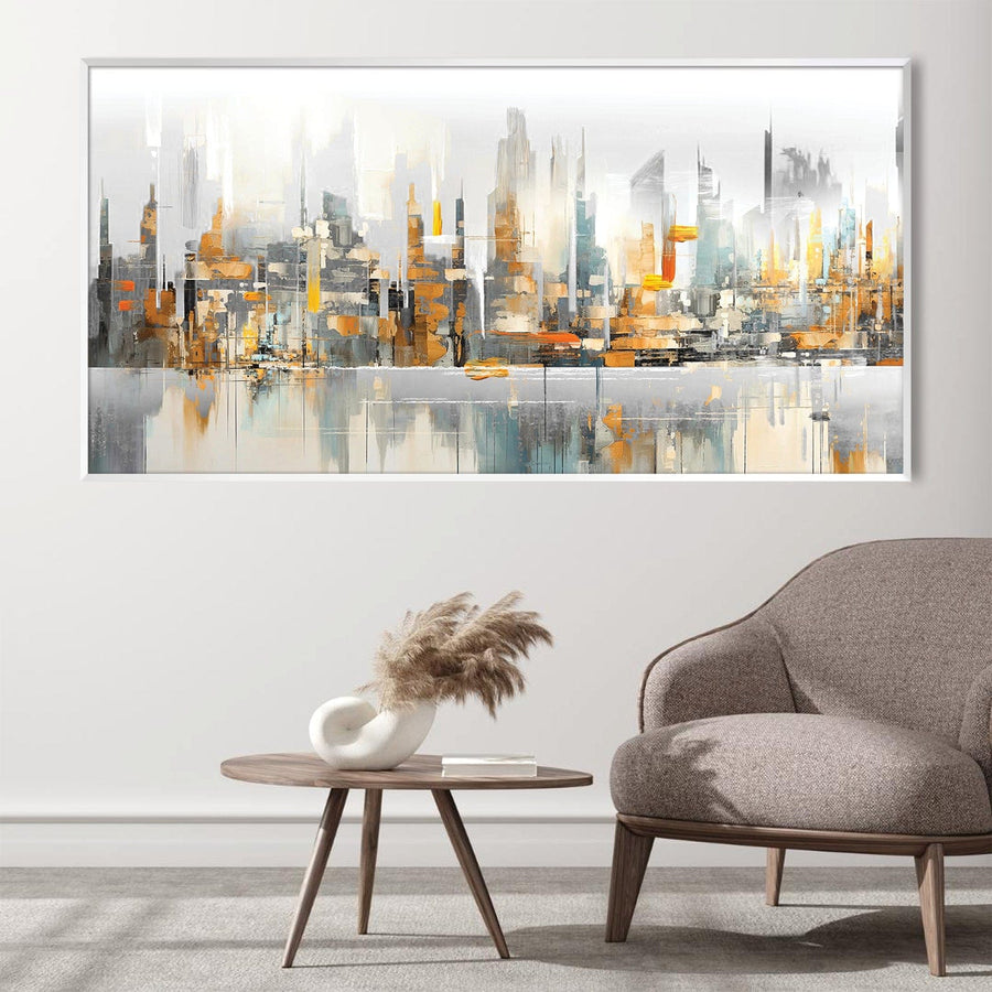 Metropolitan Reflections Canvas Art Clock Canvas