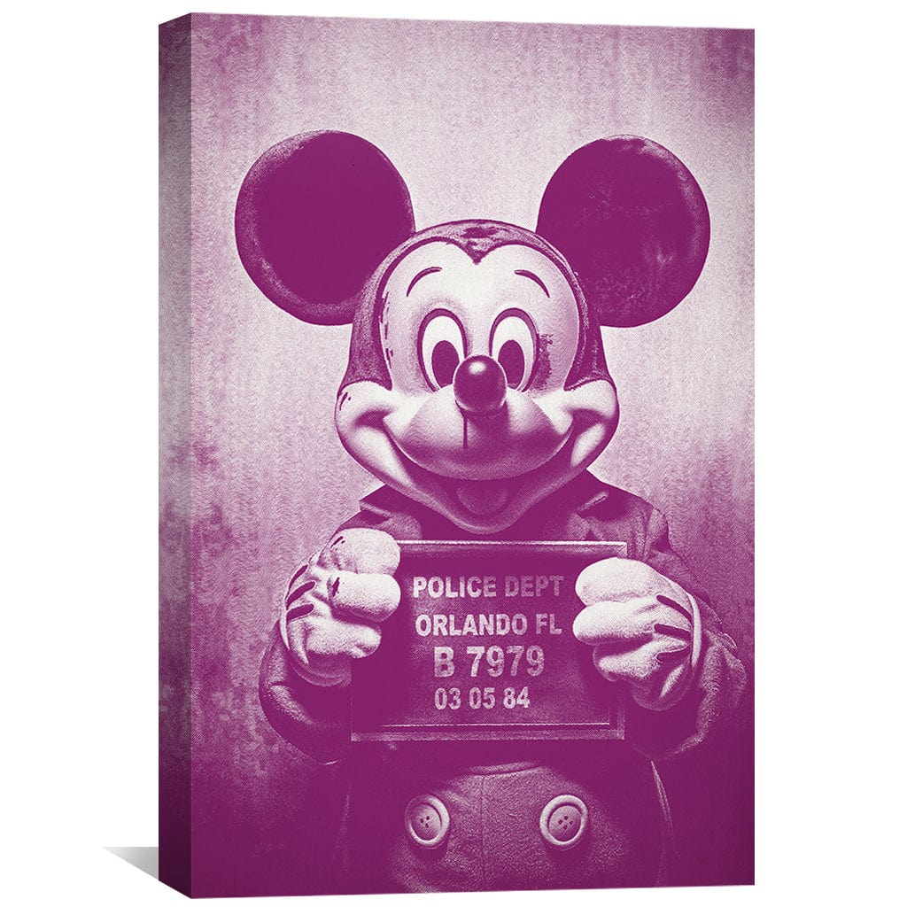 mickey-mugshot-magenta-canvas-clockcanvas