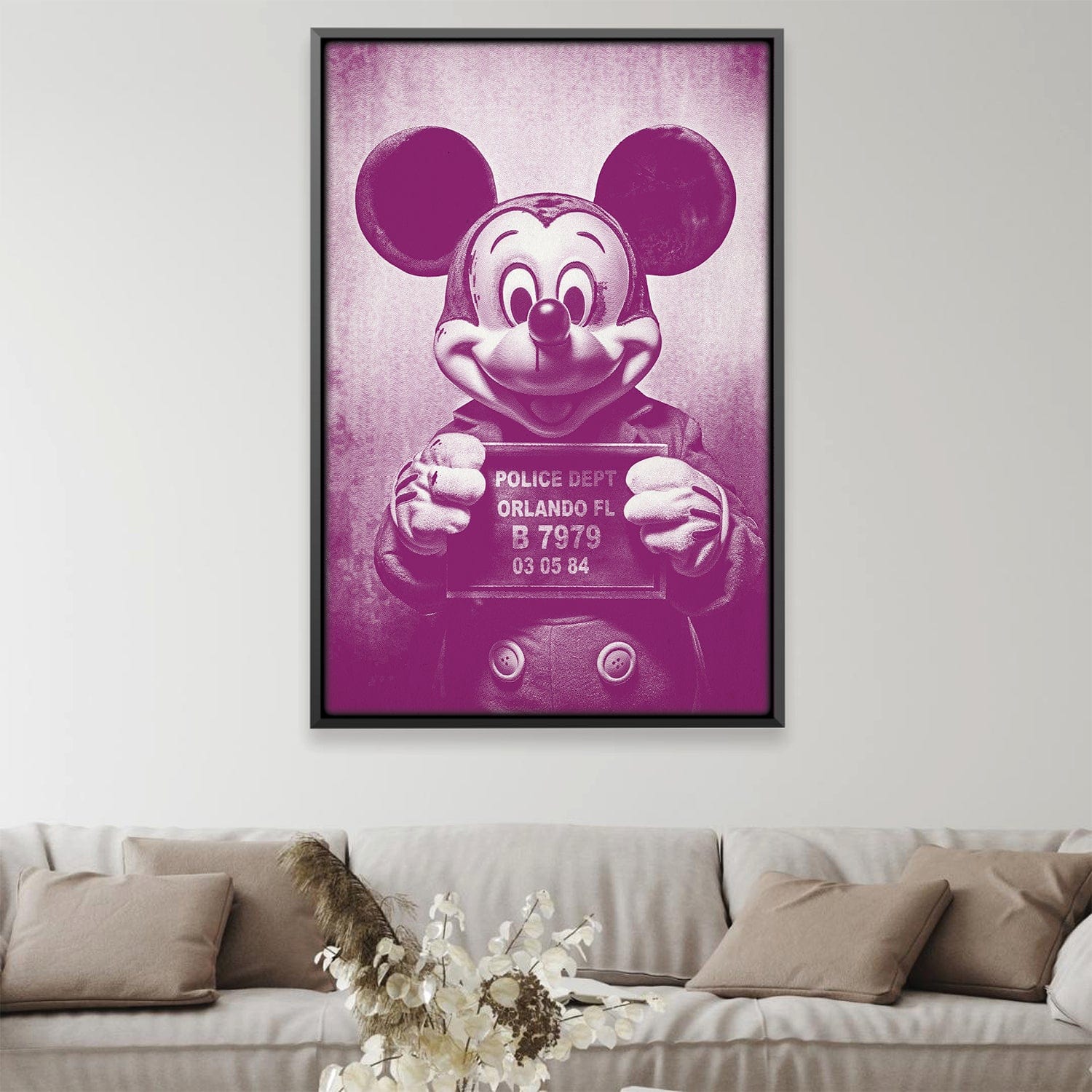 Mickey Mugshot Magenta Canvas product thumbnail