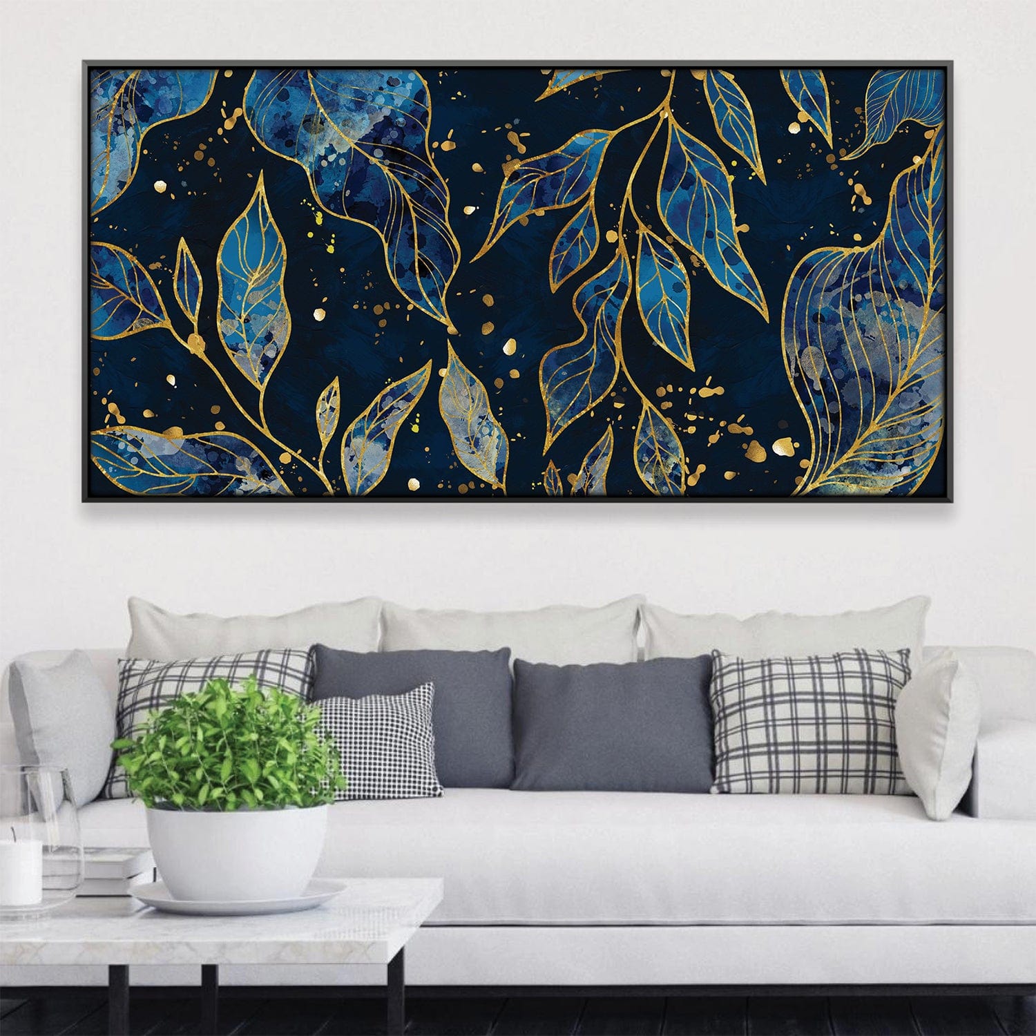 Midnight Elegance Canvas Art Clock Canvas