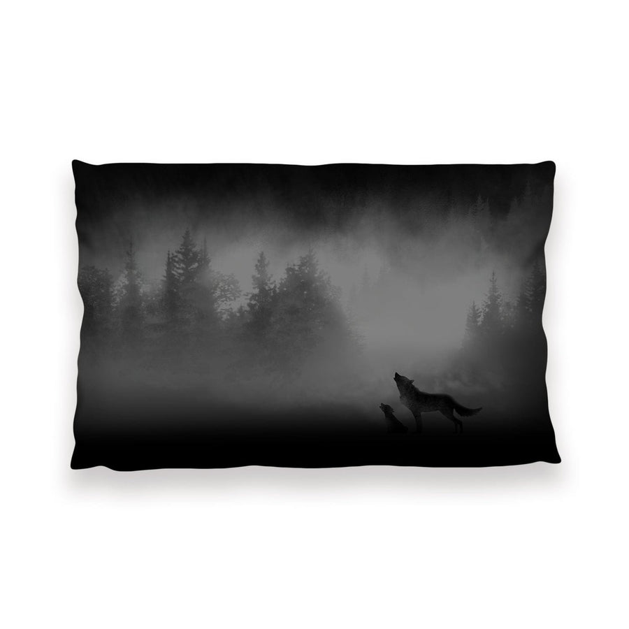 Midnight Wolves Cushion Cushion 13 x 19in Clock Canvas