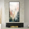 Mist Among The Pines Canvas Art Clock Canvas