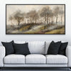 Mist on Maple Hill Canvas Art Clock Canvas