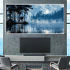 Mist on Moonlit Water Canvas Art Clock Canvas