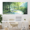 Mist over Brooks Canvas Art Clock Canvas