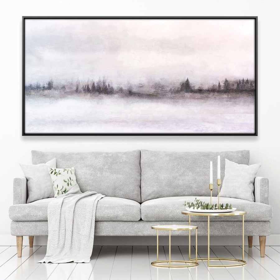 Misty Cascade Canvas Art Clock Canvas