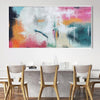 Mixed Abstracted Canvas Art Clock Canvas