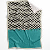 Modern Ocean B Blanket Blanket 75 x 100cm Clock Canvas